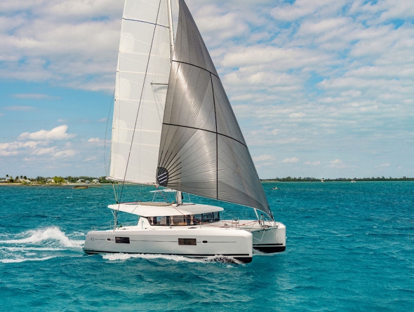 Catamaran sailing