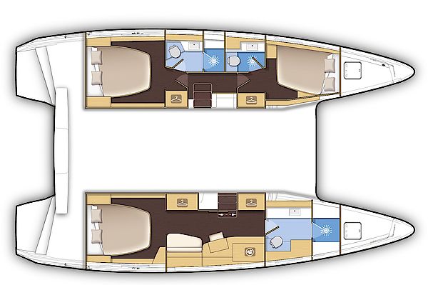 Catamaran Lagoon 42 Cabines